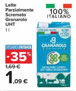 Carrefour Express Latte Parzialmente Scremato Granarolo UHT offerta