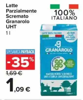 Carrefour Express Latte Parzialmente Scremato Granarolo UHT offerta