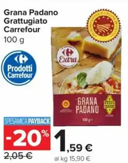 Carrefour Express Grana Padano Grattugiato Carrefour offerta