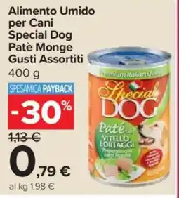 Carrefour Express Alimento Umido per Cani Special Dog Patè Monge Gusti Assortiti offerta