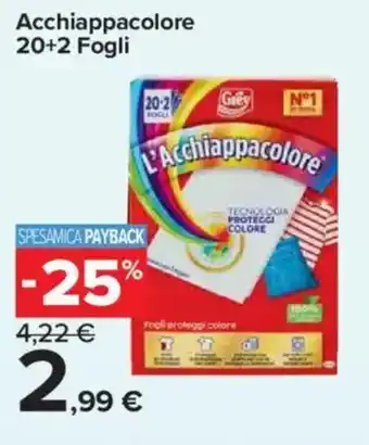 Carrefour Express Acchiappacolore 20+2 Fogli offerta