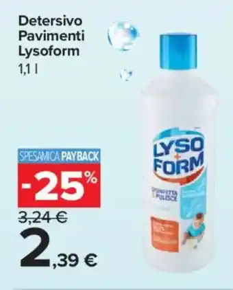 Carrefour Express Detersivo Pavimenti Lysoform offerta