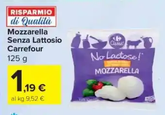 Carrefour Express Mozzarella Senza Lattosio Carrefour offerta