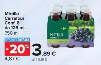 Carrefour Express Mirtillo Carrefour offerta