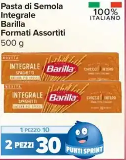 Carrefour Express Pasta di Semola Integrale Barilla Formati Assortiti offerta