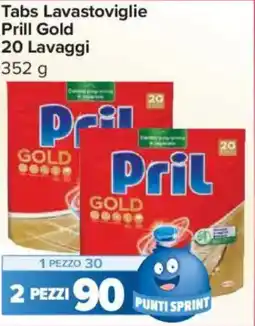 Carrefour Express Tabs Lavastoviglie Prill Gold 20 Lavaggi offerta