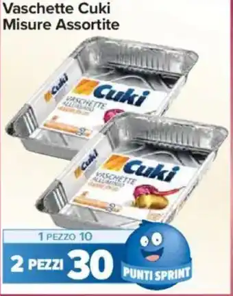 Carrefour Express Vaschette Cuki Misure Assortite offerta