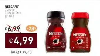 Prezzemolo e Vitale NESCAFE' Classic, Classic Dek offerta