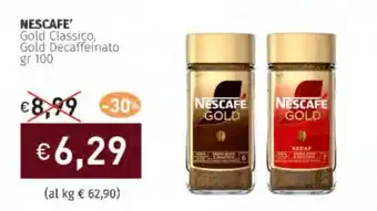 Prezzemolo e Vitale NESCAFE' Gold Classico, Gold Decaffeinato offerta