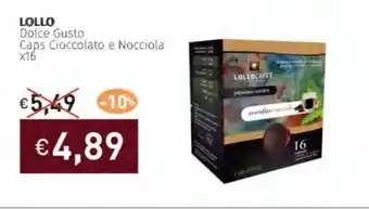 Prezzemolo e Vitale LOLLO Dolce Gusto Caps Cioccolato e Nocciola offerta