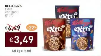 Prezzemolo e Vitale KELLOGG'S Extra vari gusti offerta