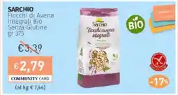 Prezzemolo e Vitale SARCHIO Fiocchi di Avena Integrali Bio Senza Glutine offerta