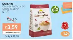 Prezzemolo e Vitale SARCHIO Quinoa Soffiata Bio Senza Glutine offerta