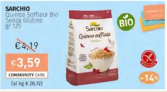 Prezzemolo e Vitale SARCHIO Quinoa Soffiata Bio Senza Glutine offerta