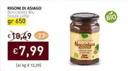 Prezzemolo e Vitale RIGONI DI ASIAGO Nocciolata Bio Senza Latte offerta