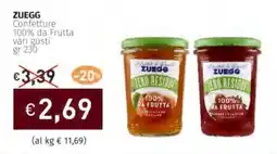 Prezzemolo e Vitale ZUEGG Confetture 100% da Frutta vari gusti offerta