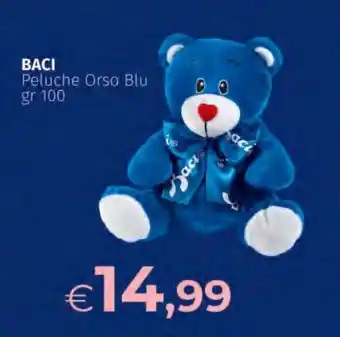 Prezzemolo e Vitale BACI Peluche Orso Blu offerta