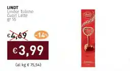 Prezzemolo e Vitale LINDT Lindor Tubino Cuori Latte offerta