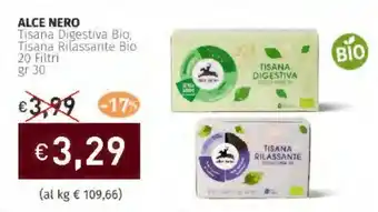 Prezzemolo e Vitale ALCE NERO Tisana Digestiva Bio offerta