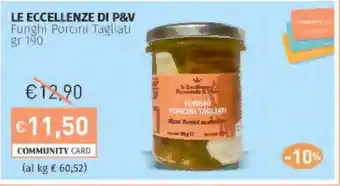 Prezzemolo e Vitale LE ECCELLENZE DI P&V Funghi Porcini Tagliati offerta