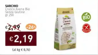 Prezzemolo e Vitale SARCHIO Crusca Avena Bio Senza Glutine offerta