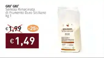 Prezzemolo e Vitale GIU' GIU' Semola Rimacinata di Frumento Duro Siciliano offerta