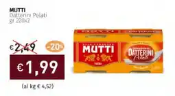 Prezzemolo e Vitale MUTTI Datterini Pelati offerta