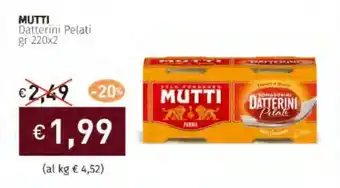 Prezzemolo e Vitale MUTTI Datterini Pelati offerta