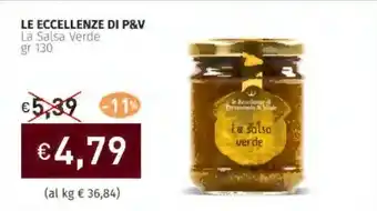 Prezzemolo e Vitale LE ECCELLENZE DI P&V La Salsa Verde offerta