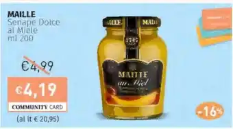 Prezzemolo e Vitale MAILLE Senape Dolce al Miele offerta