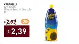 Prezzemolo e Vitale CARAPELLI Giglia Oro Olio di Semi di Girasole offerta