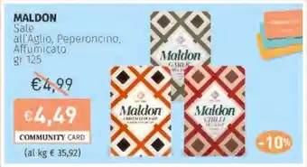 Prezzemolo e Vitale MALDON Sale all'Aglio, Peperoncino, Affumicato offerta