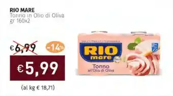 Prezzemolo e Vitale RIO MARE Tonno in Olio di Oliva offerta