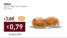 Prezzemolo e Vitale FROLSI Panini Maxi con Sesamo offerta