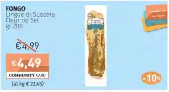 Prezzemolo e Vitale FONGO Lingue di Suocera Fleur de Sel offerta