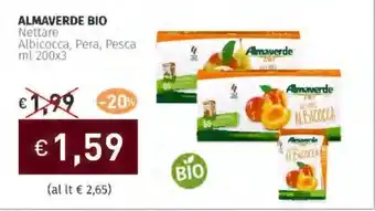 Prezzemolo e Vitale ALMAVERDE BIO Nettare Albicocca, Pera, Pesca offerta