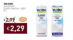 Prezzemolo e Vitale VALSOIA Soyadrink Gusto Classico, Light offerta