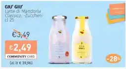 Prezzemolo e Vitale GIU' GIU' Latte di Mandorla Classico, -Zuccheri offerta