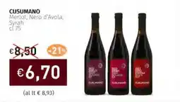 Prezzemolo e Vitale CUSUMANO Merlot, Nero d'Avola, Syrah offerta