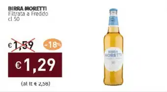 Prezzemolo e Vitale BIRRA MORETTI Filtrata a Freddo offerta