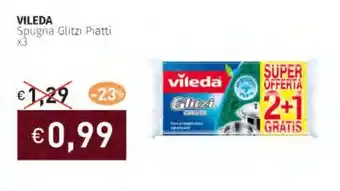 Prezzemolo e Vitale VILEDA Spugna Glitzi Piatti offerta