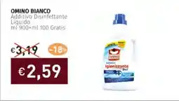 Prezzemolo e Vitale OMINO BIANCO Additivo Disinfettante Liquido offerta