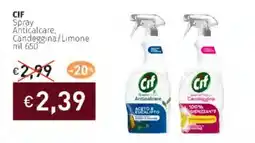 Prezzemolo e Vitale CIF Spray Anticalcare, Candeggina/Limone offerta