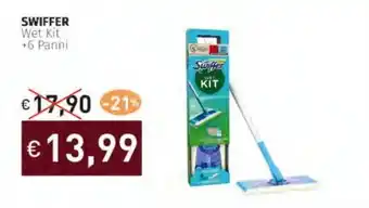 Prezzemolo e Vitale SWIFFER Wet Kit +6 Panni offerta