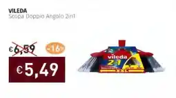 Prezzemolo e Vitale VILEDA Scopa Doppio Angolo 2in1 offerta