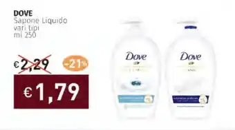 Prezzemolo e Vitale DOVE Sapone Liquido vari tipi offerta