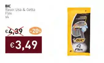 Prezzemolo e Vitale BIC Rasoi Usa & Getta Flex x4 offerta