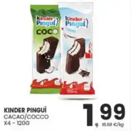 Eurospar Kinder pingui cacao/cocco offerta