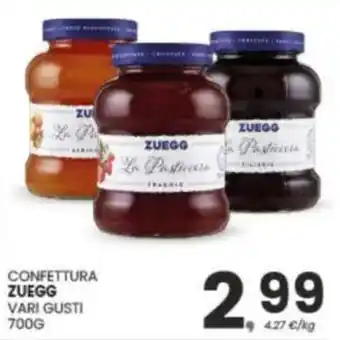 Eurospar Confettura zuegg vari gusti offerta