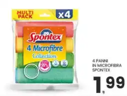 Eurospar 4 panni in microfibra SPONTEX offerta